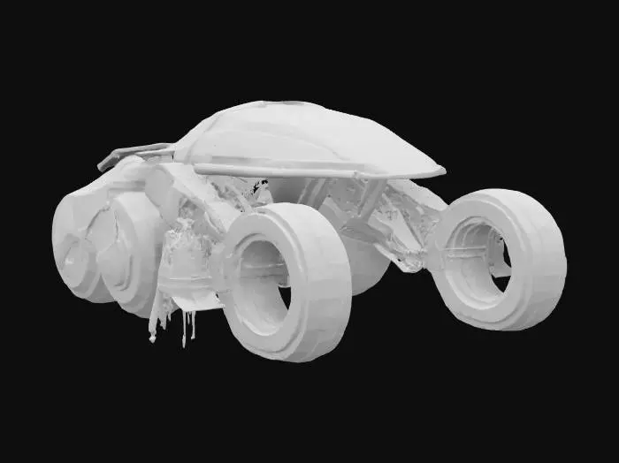 3D model for Futuristic Syd Mead Scifi Rover