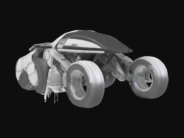 3D model for Futuristic Syd Mead Scifi Rover
