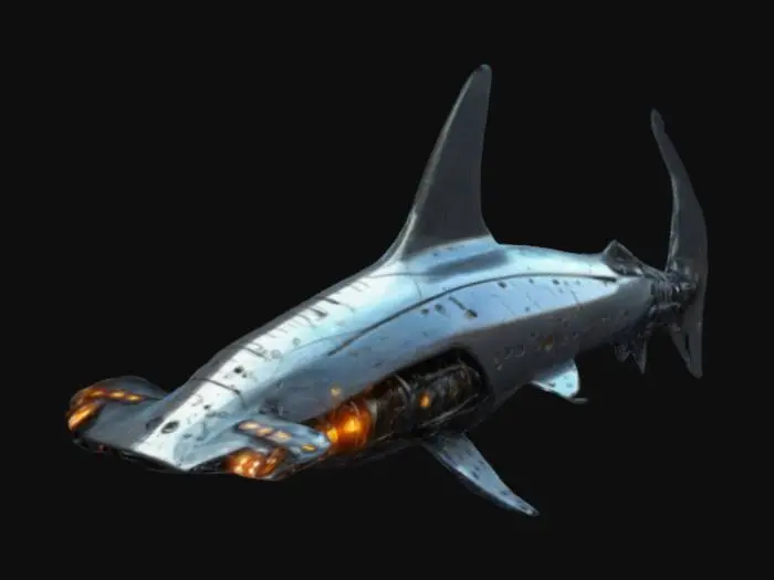 3D model for Massively Intimidating Hammerhead Shark