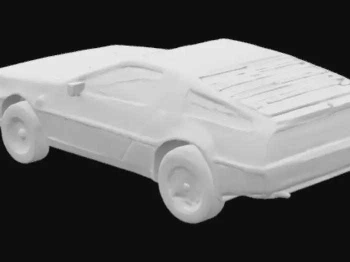 3D model for DeLorean