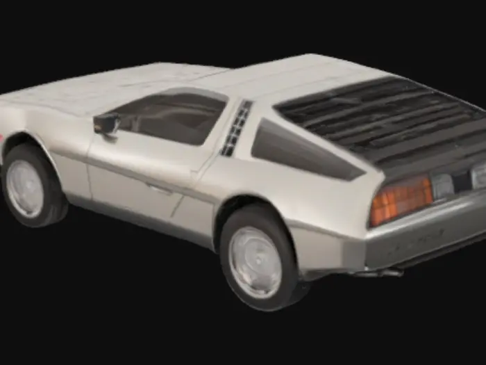 3D model for DeLorean