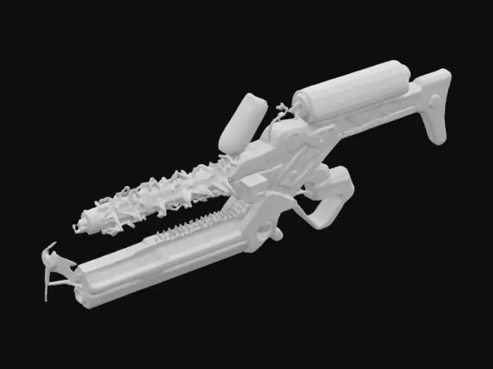 3D model for District 9 Arc Gun - Futuristic Drill Rifle