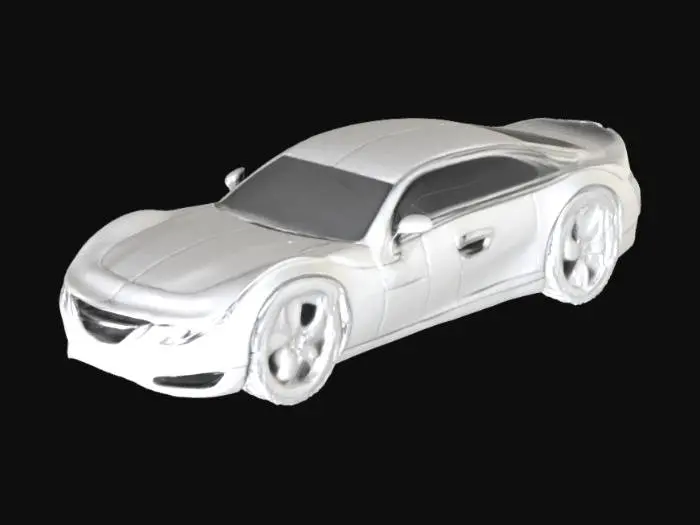 3D model for Futuristic Speedster, #SketchTo3D#