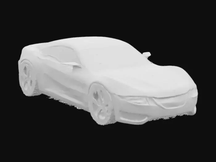 3D model for Futuristic Speedster, #SketchTo3D#