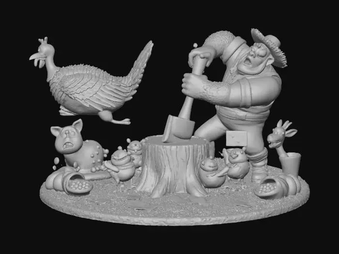 3D model for Farmyard Freedom Fiesta, #Thanksgiving#