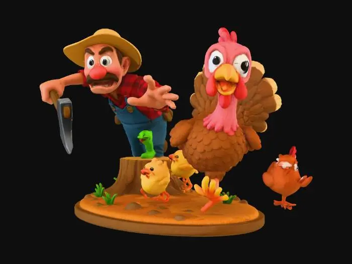 3D model for Turkey Freedom, #Thanksgiving#