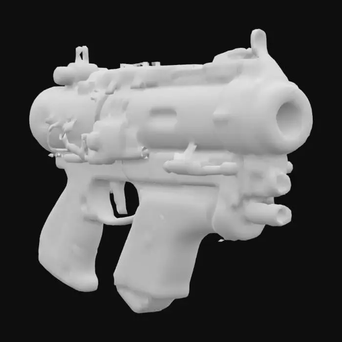 3D model for Steampunk Blaster