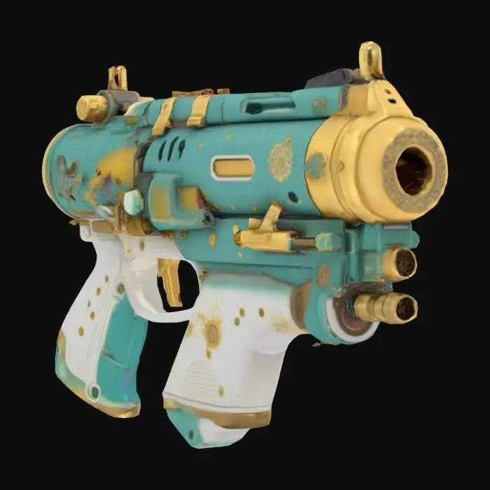 3D model for Steampunk Blaster