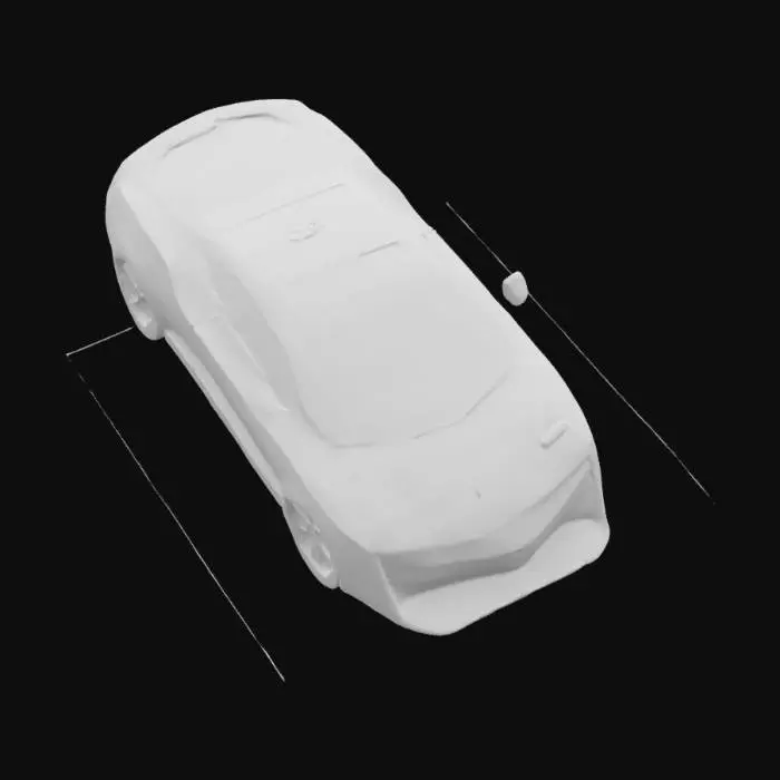 3D model for Futuristic Blue Cadillac Concept, #SketchTo3D#