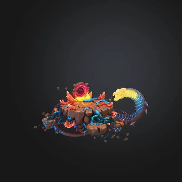 3D model for 3D Game Map: Guardian of the Rift