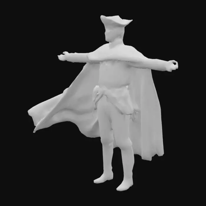 3D model for Heroic Pistolier