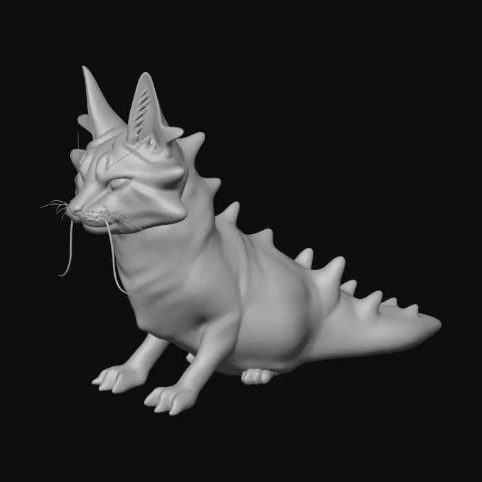 3D model for Dragon Cat Illusion