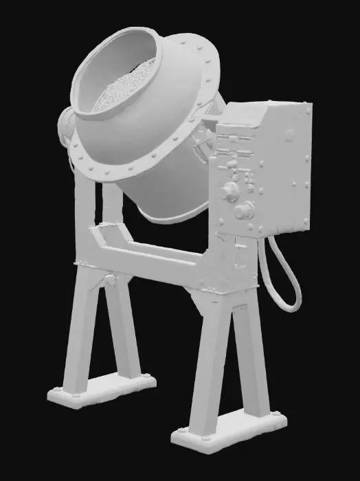 3D model for hormigonera 3d model with some cement in it