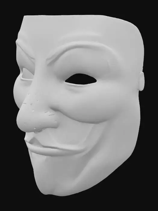 3D model for Guy Fawkes Mask