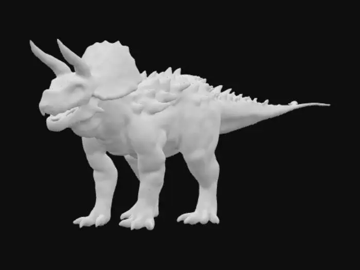 3D model for Horned Beast