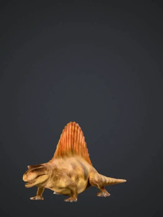 3D model for Dimetrodon Illustration