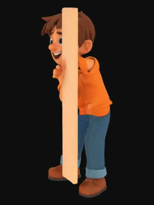 3D model for Peekaboo Kid