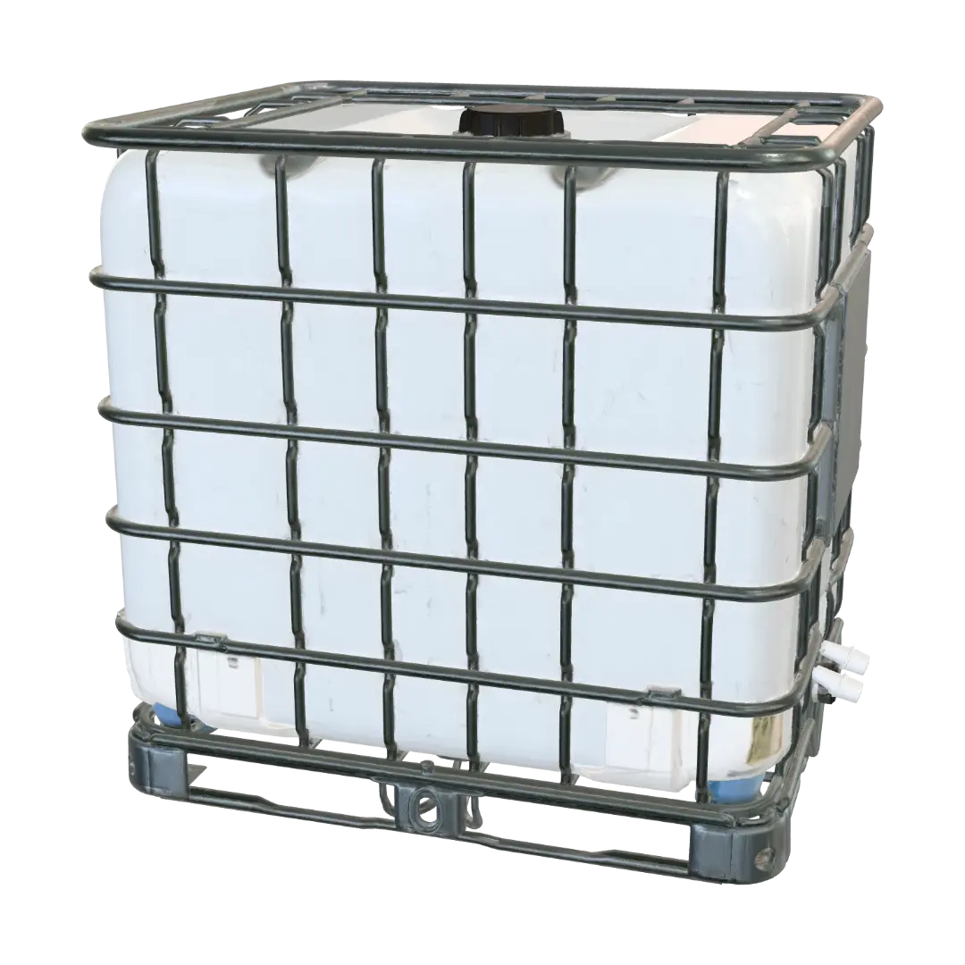 IBC Tote 3D model, vytvořený pomocí AI