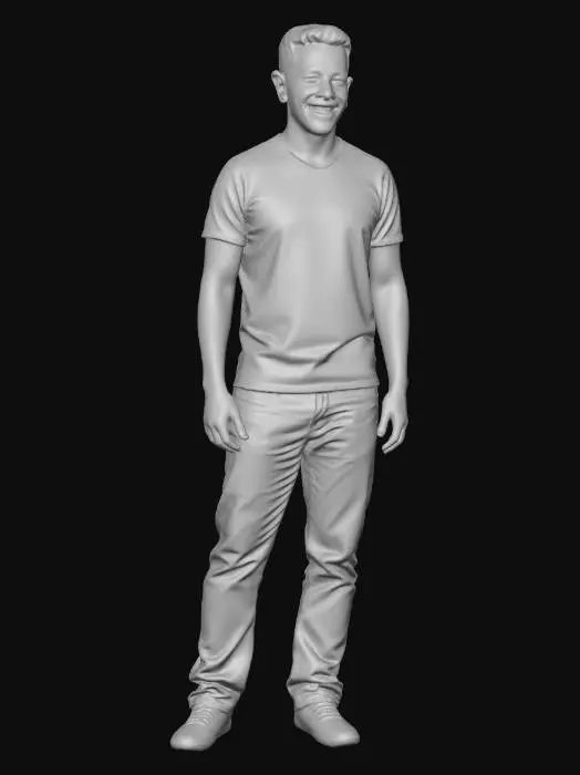 3D model for Vibrant Geometric Print T-Shirt