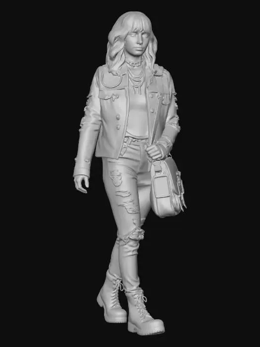 3D model for Patchwork Punk