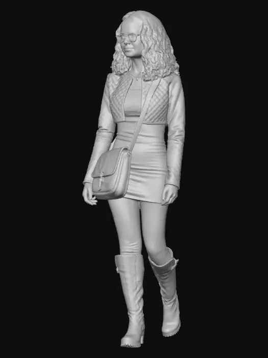 3D model for Scarlet Quilted Jacket Look
