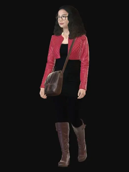3D model for Scarlet Quilted Jacket Look