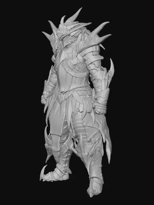 3D model for Dragon Armor Warrior