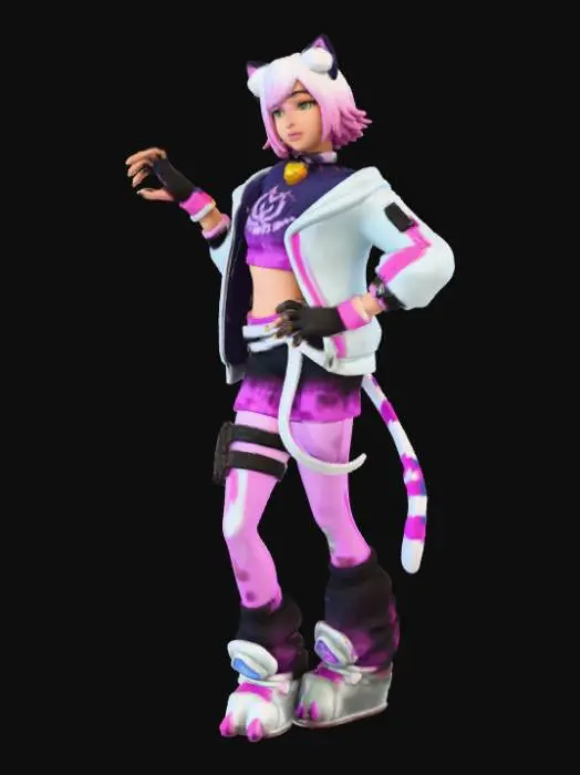 3D model for Catgirl Gamer