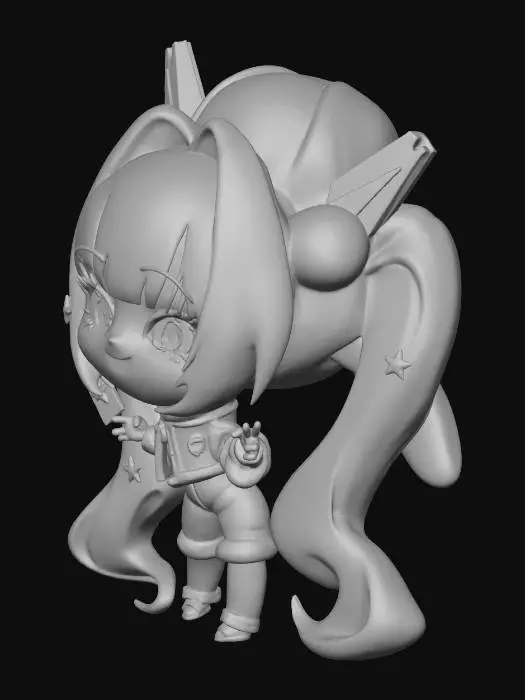 3D model for Chibi Space Cadet