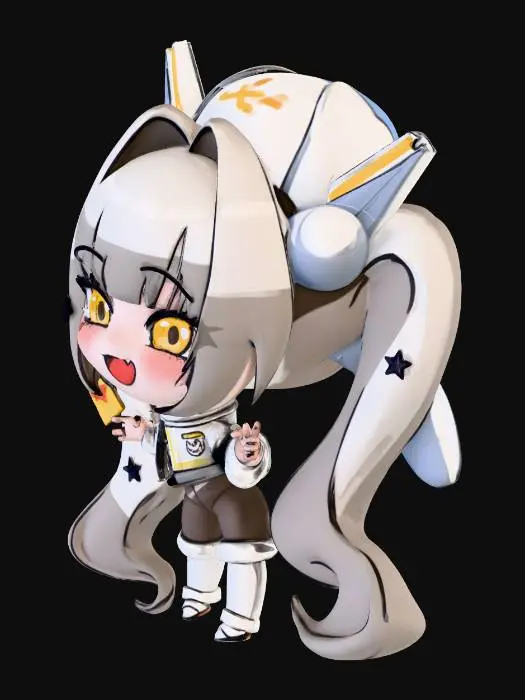 3D model for Chibi Space Cadet