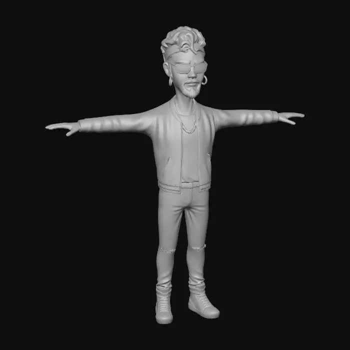 3D model for Black Leather Maverick