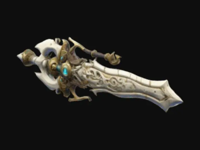 3D model for mystic bone weapon , Stylized, #ChronoForgeWeapon#, Fantasy,, Anime,  Steampunk, Highly Detailed