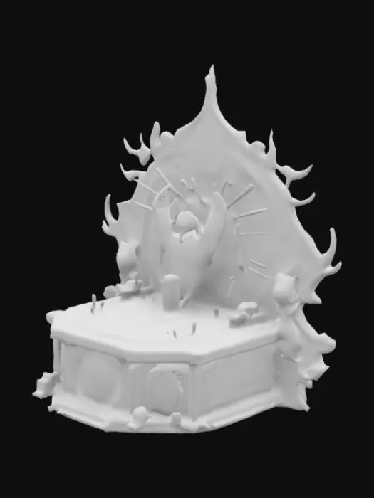 3D model for bone alter, Stylized, Sci-Fi, Medieval, Anime, Fantasy, Steampunk, Highly Detailed, #ChronoForgeWeapon#