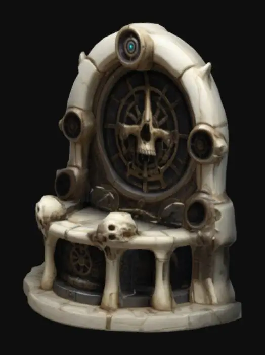 3D model for bone alter, Stylized, Sci-Fi, Medieval, Anime, Fantasy, Steampunk, Highly Detailed, #ChronoForgeWeapon#