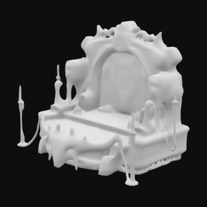 3D model for bone alter, Stylized, Sci-Fi, Medieval, Anime, Fantasy, Steampunk, Highly Detailed, #ChronoForgeWeapon#