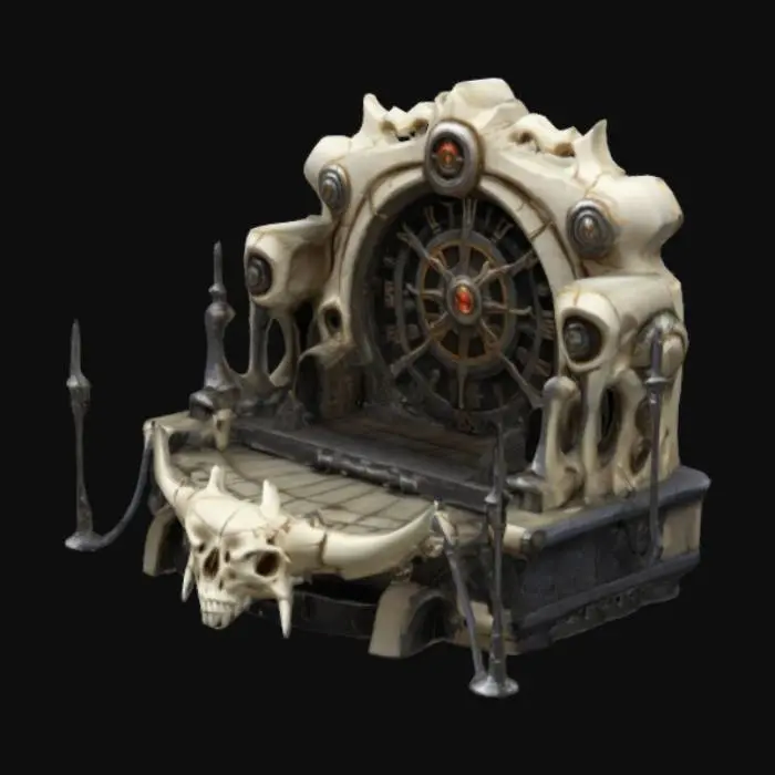 3D model for bone alter, Stylized, Sci-Fi, Medieval, Anime, Fantasy, Steampunk, Highly Detailed, #ChronoForgeWeapon#