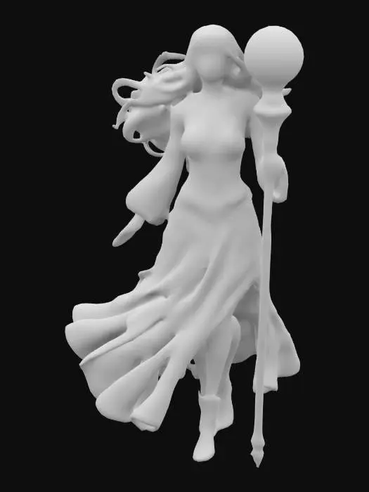 3D model for Arcana Sorceress of Melee, #women#