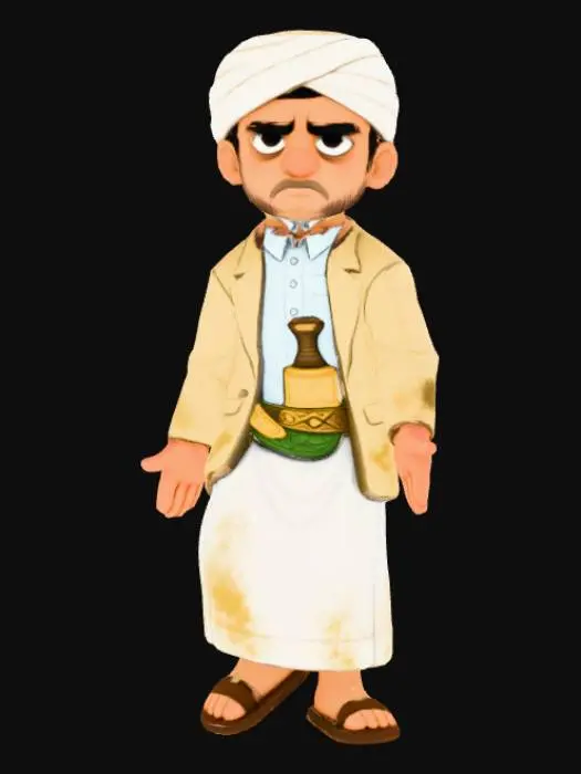 3D model for Desert Wanderer