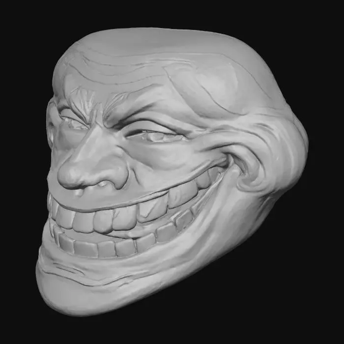 3D model for Trollface