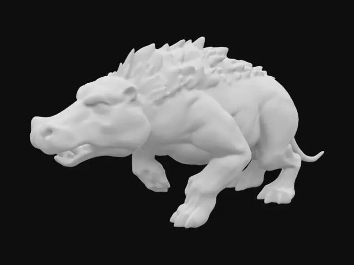 3D model for fusionne un lion et un Hippopotame, texture ultra hd, ultra détaillé