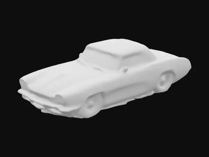 3D model for Vintage Sports Car with patina