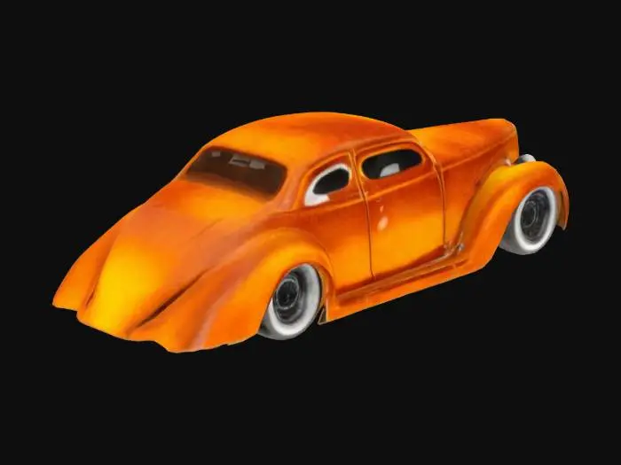 3D model for Orange Vintage 1936 Ford coupe