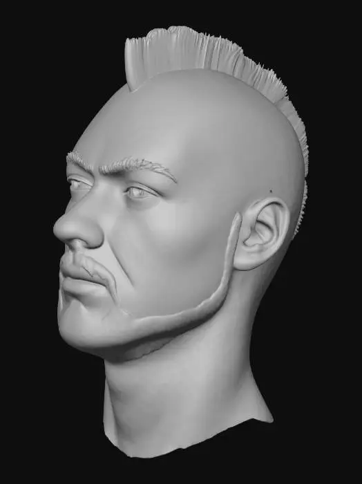 3D model for Crimson Mohawk