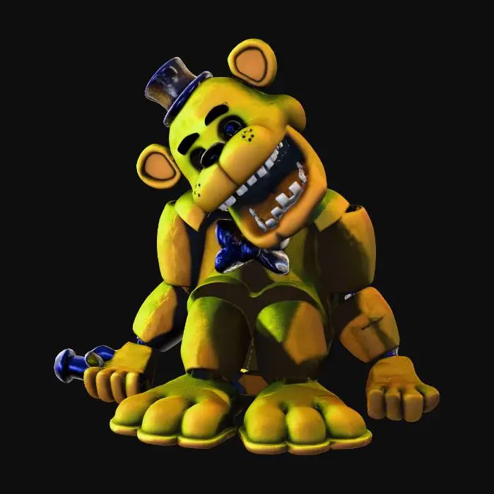 3D model for Golden Freddy The Animatronic