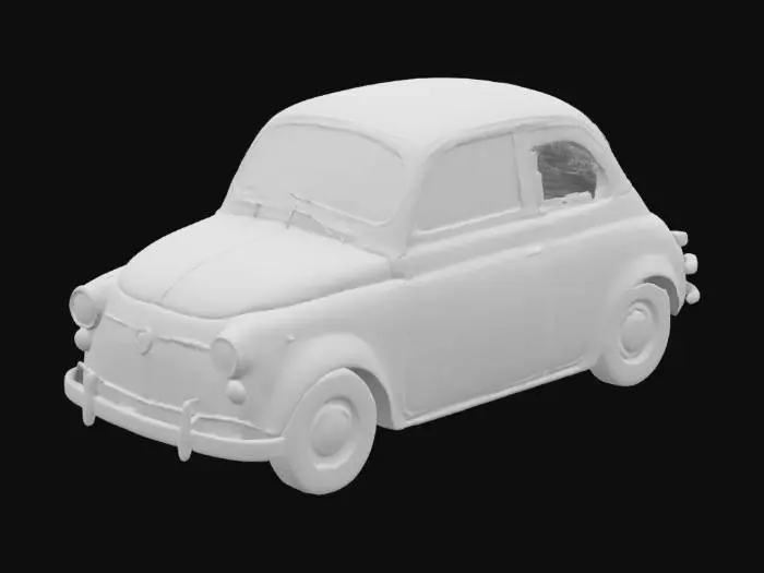 3D model for A realistic fiat 500 topolino