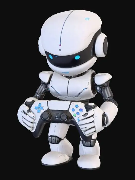 3D model for kéz forma : egy stilizált robotkéz vagy szörnykéz ami a tenyerében tartja a kontrollert.
hozz létre egy ps 5 tartó álványt ezen leirás alapján