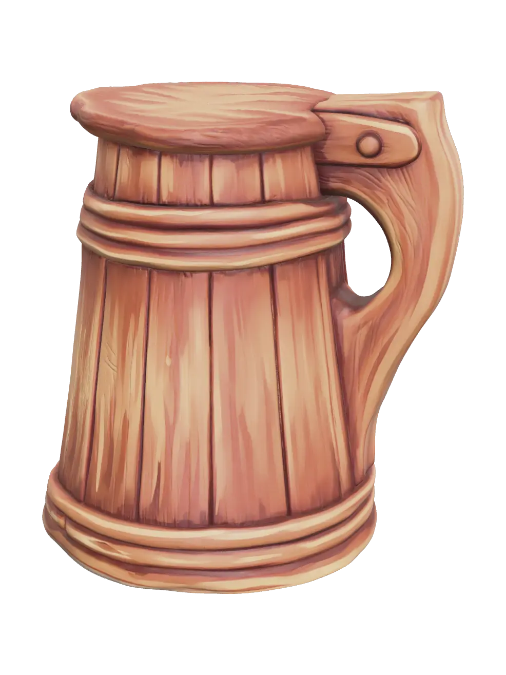 Modern Beerstein - Drinking 3D model, vytvořený pomocí AI