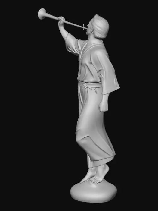 3D model for Trumpeter with a long horn