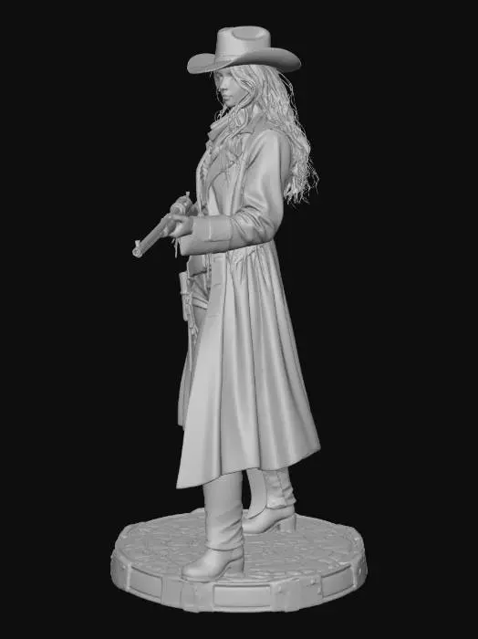 3D model for Desert Gunslinger