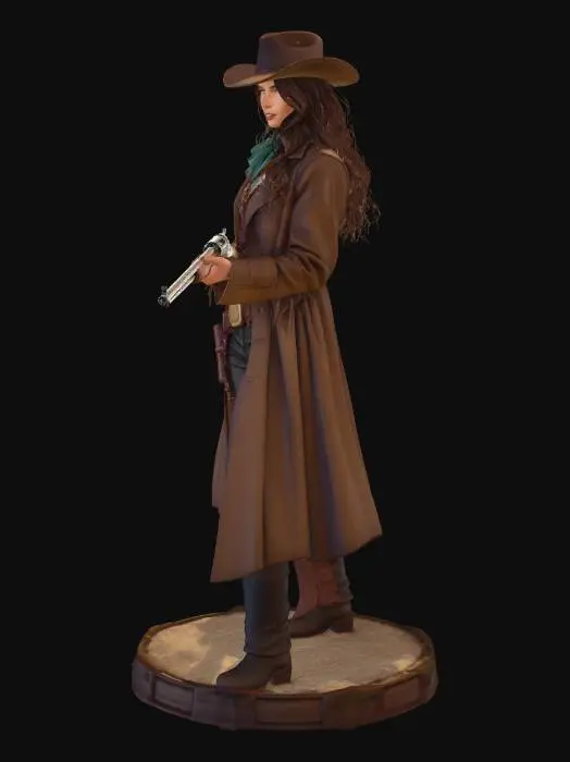 3D model for Desert Gunslinger